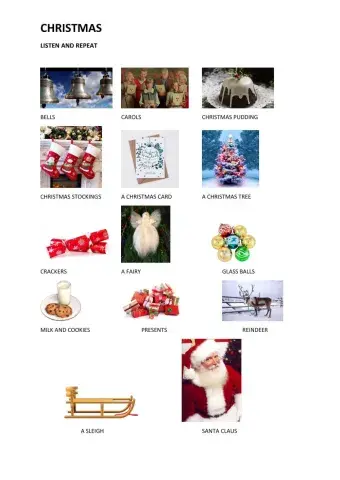 Christmas vocabulary