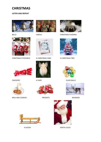Christmas vocabulary