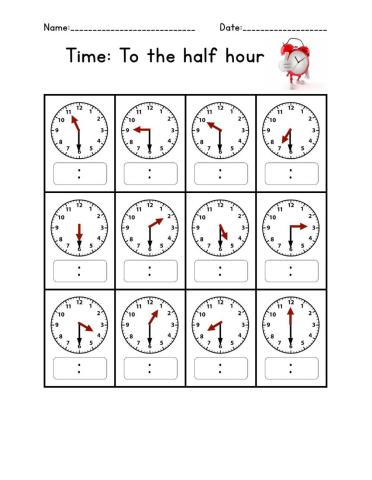 Time: Half Hour