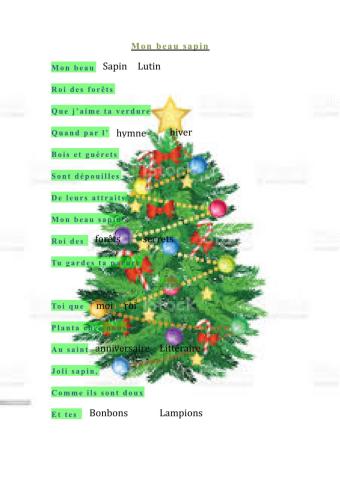 Mon beau sapin