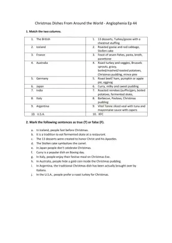 Christmas food around the world