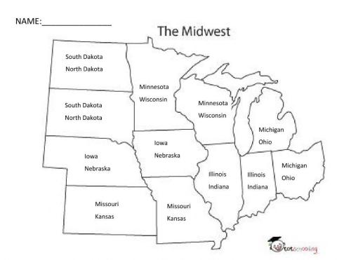 Midwest Region States