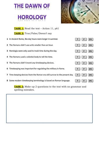 The dawn of horology