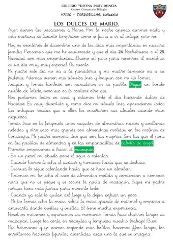 Comprensión lectora 3º EP 09 Navidad - repaso