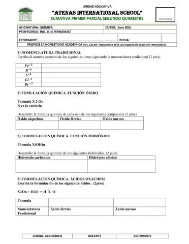 Sumativa diferenciada