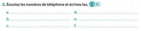 Les numéros de téléphone - 2