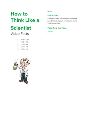 How to Think Like a Scientist