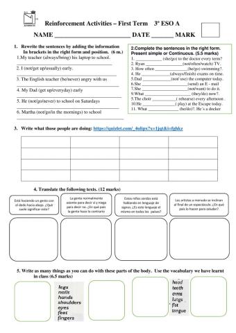 Reinforcement Activities