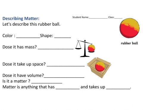 Describing matter