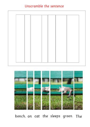 Unscramble the sentence