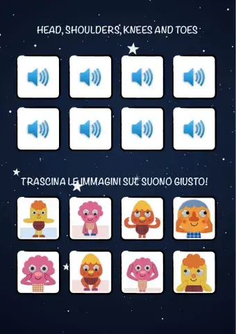 Head, shoulders, knees and toes