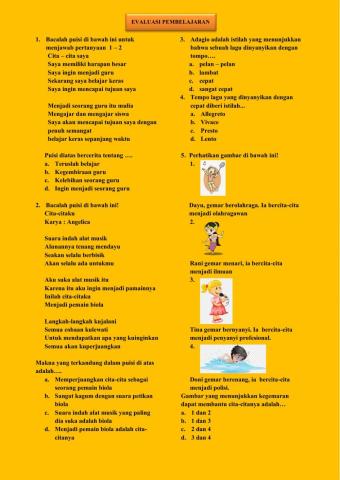 Evaluasi pembelajaran