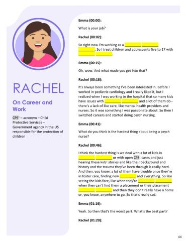 Rachel Career and Work