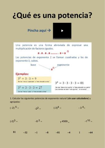 Qué es una potencia