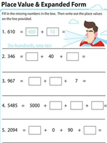 Convert between standard and expanded form