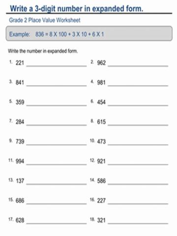 Convert between standard and expanded form