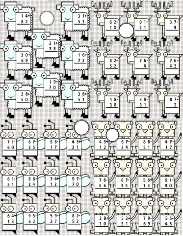 Adunari si scaderi fara trecere peste ordin (0-100)