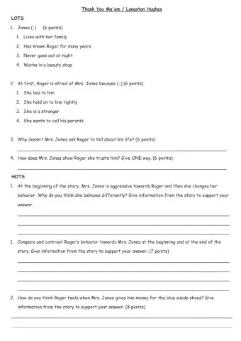 Thank You Ma'am LOTS HOTS