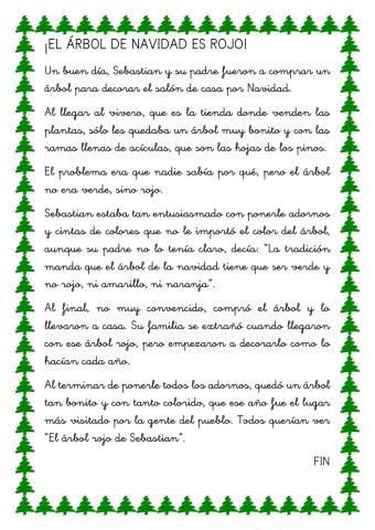 Escrito por navidad - el arbol de sebastian