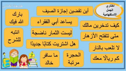 تمييز الجمل الاستفهامية