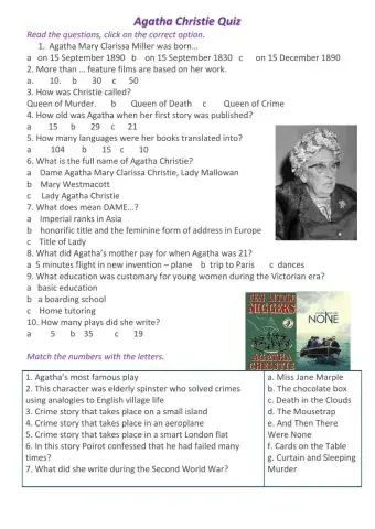 Agatha Christie Quiz