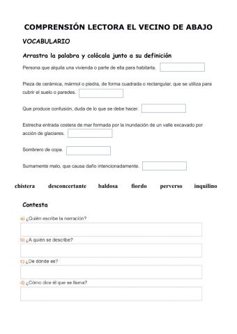 Comprensión lectora