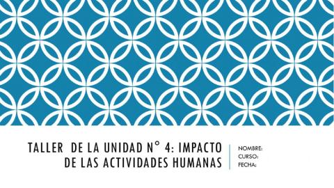 Actividades humanas