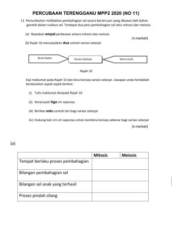 Soalan Percubaan SPM Terengganu MPP2 2020 (Bahagian C: No 11)