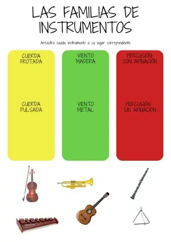 Familias de instrumentos