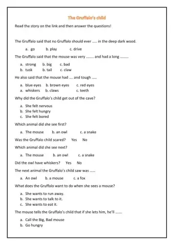 The Gruffalo's child