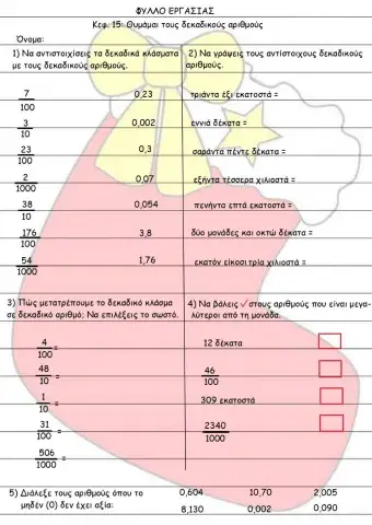 Κεφ. 15-Θυμάμαι τους δεκαδικούς αριθμούς