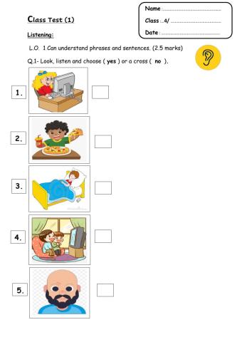 Listening and reading