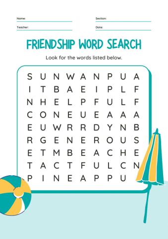 Describing Your Best Friend