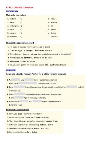 GTTT.3-Module 2. -Revision