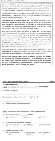 Practice Reading Test