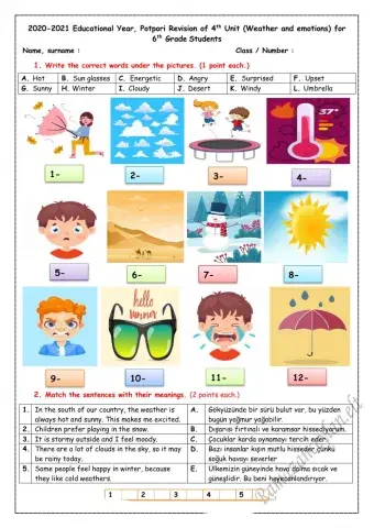 6.4.Weather and Emotions Quiz-1