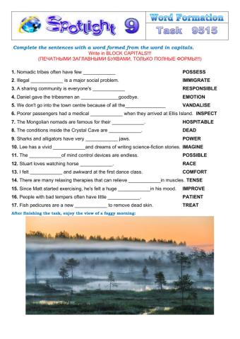 Spotlight 9 Task 9515