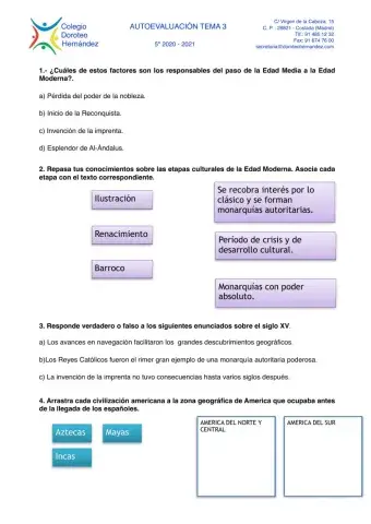 La Edad Moderna en España: siglos XV y XVI
