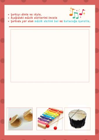 Şarkıdaki müzik aletini bulalım.