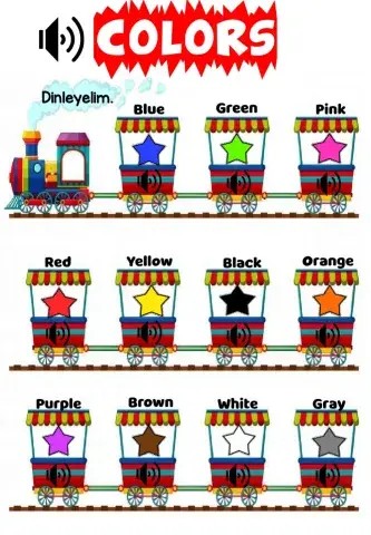 Colors listening worksheets