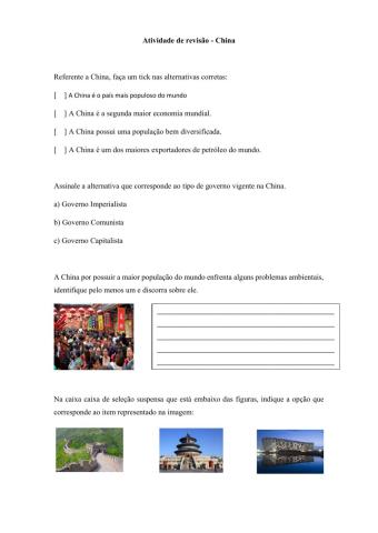 China revisão