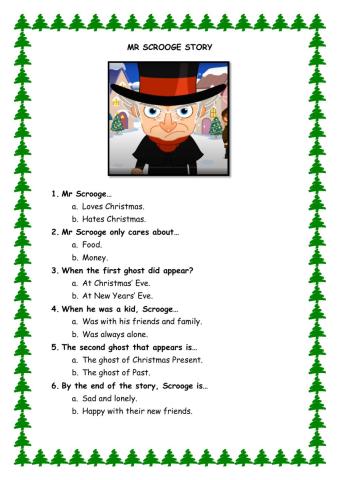 Mr Scrooge story