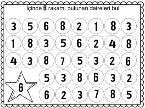 6 rakamını bul