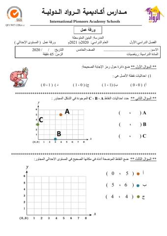 المستوى الإحداثي