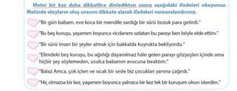 Olayları Oluş Sırasına Göre Sıralıyorum