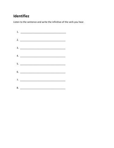 Ecoute:  identifiez - ouvrir-offrir-couvrir