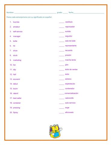 Pareo extranjerismos