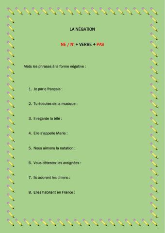 La négation
