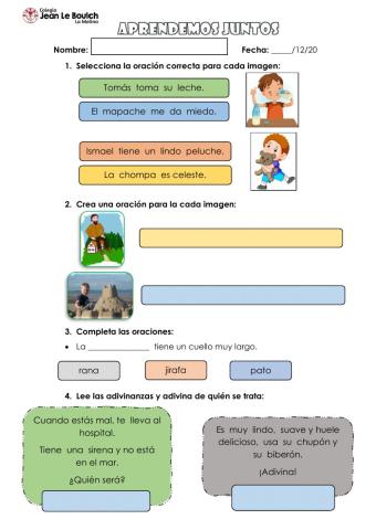 Ficha de evaluación