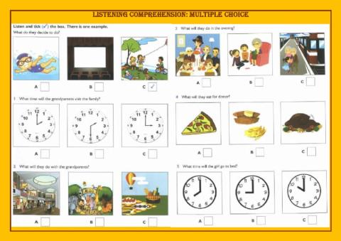 Listening comprehension 6